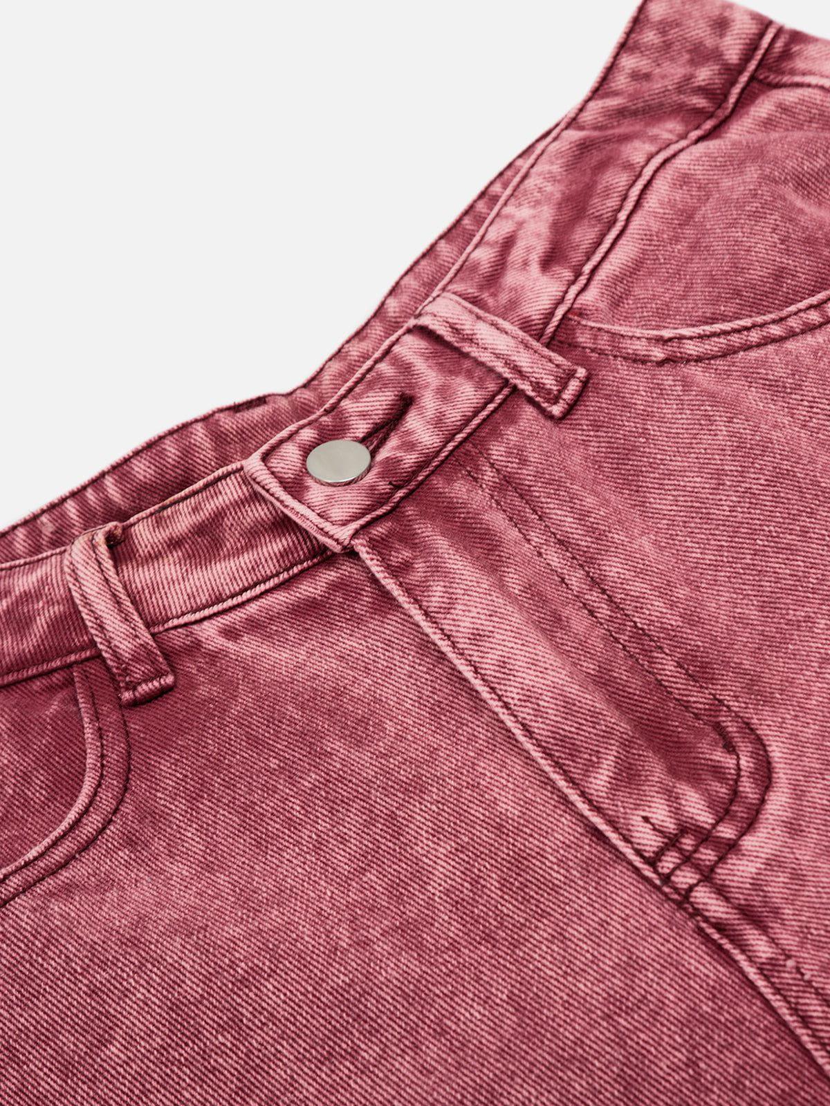 Aelfric Eden Frayed Ethnic Baaggy Barrel Jeans Product Image