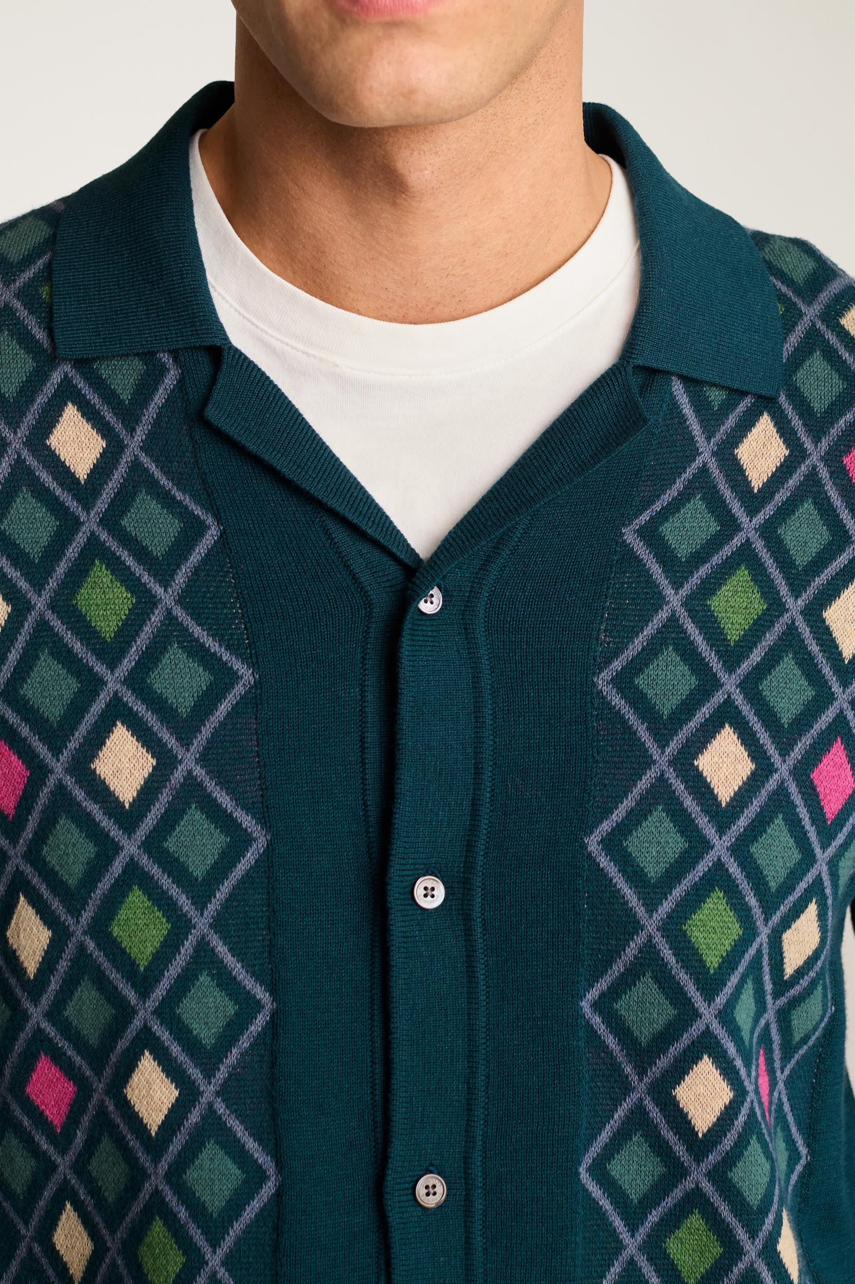 Hudson Long Sleeve Sweater Polo Product Image