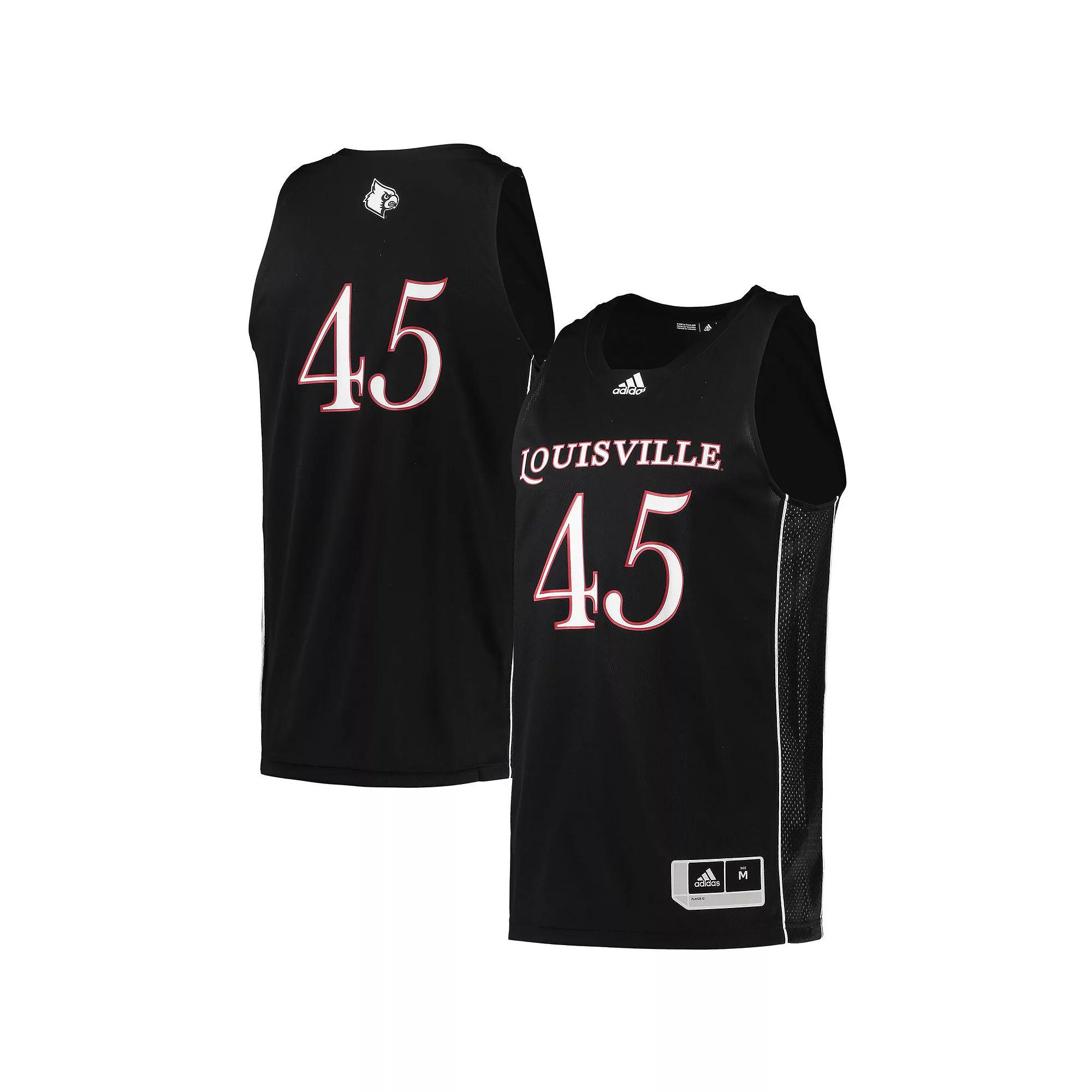 Men's adidas #45 Black Louisville Cardinals Swingman Basketball Jersey,  Product Image