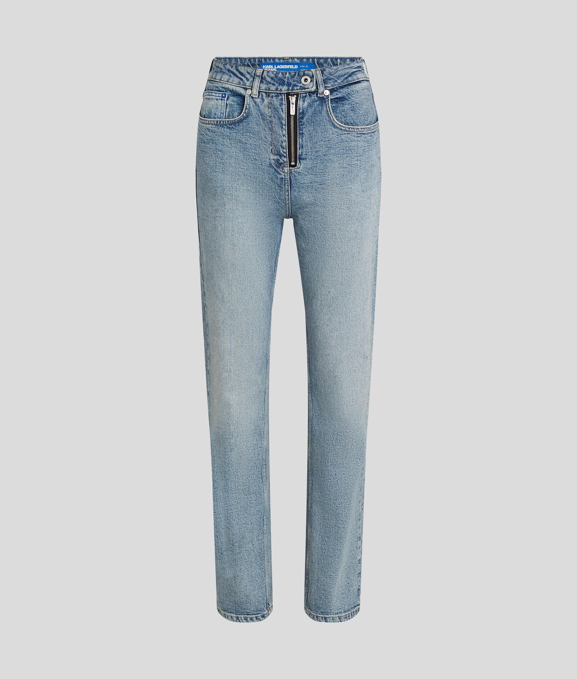 HIGH-RISE ZIP-FLY STRAIGHT JEANS Product Image