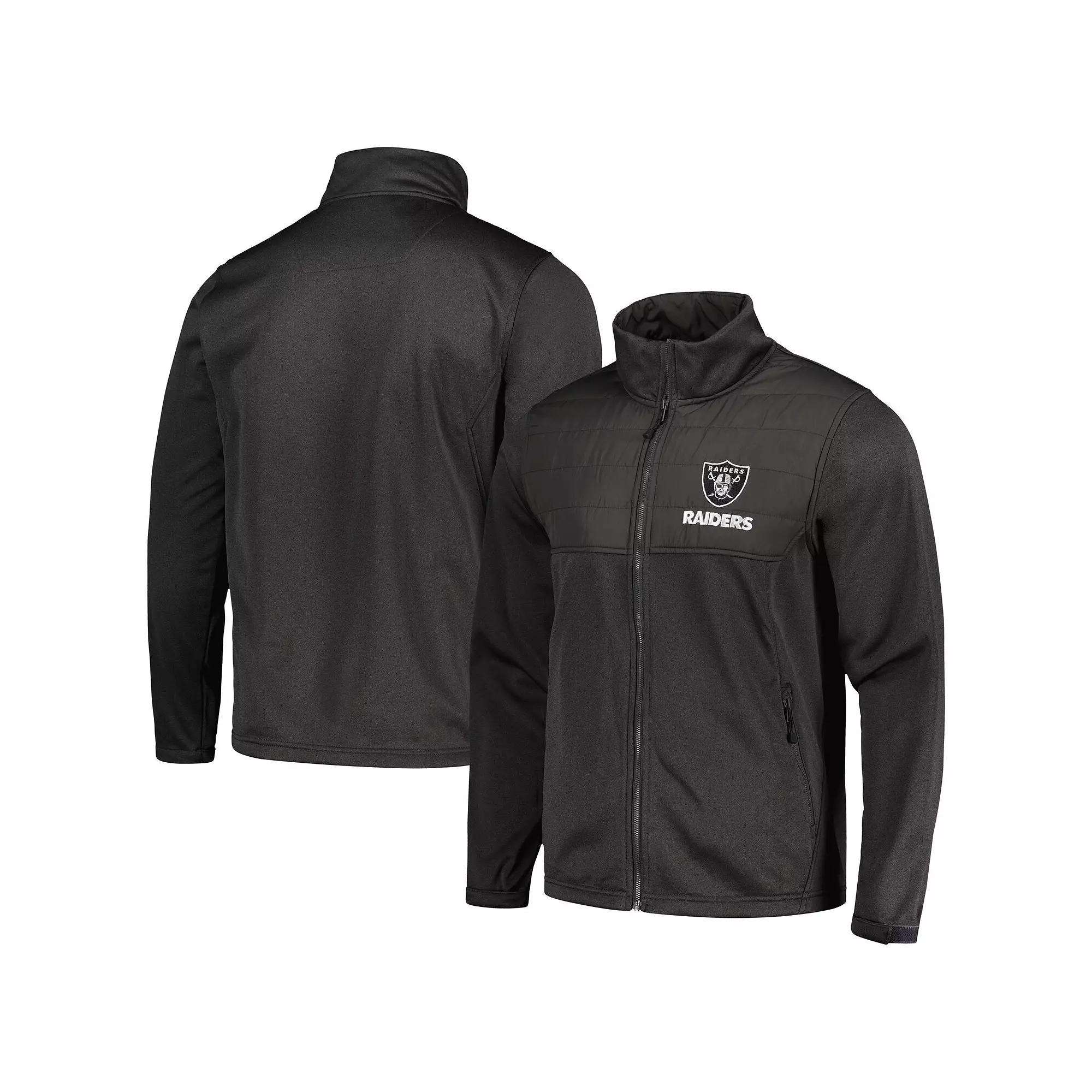 Men's Dunbrooke Heather Black Las Vegas Raiders Explorer Tech Full-Zip Jacket, Size: Small, Lvr Charco Product Image