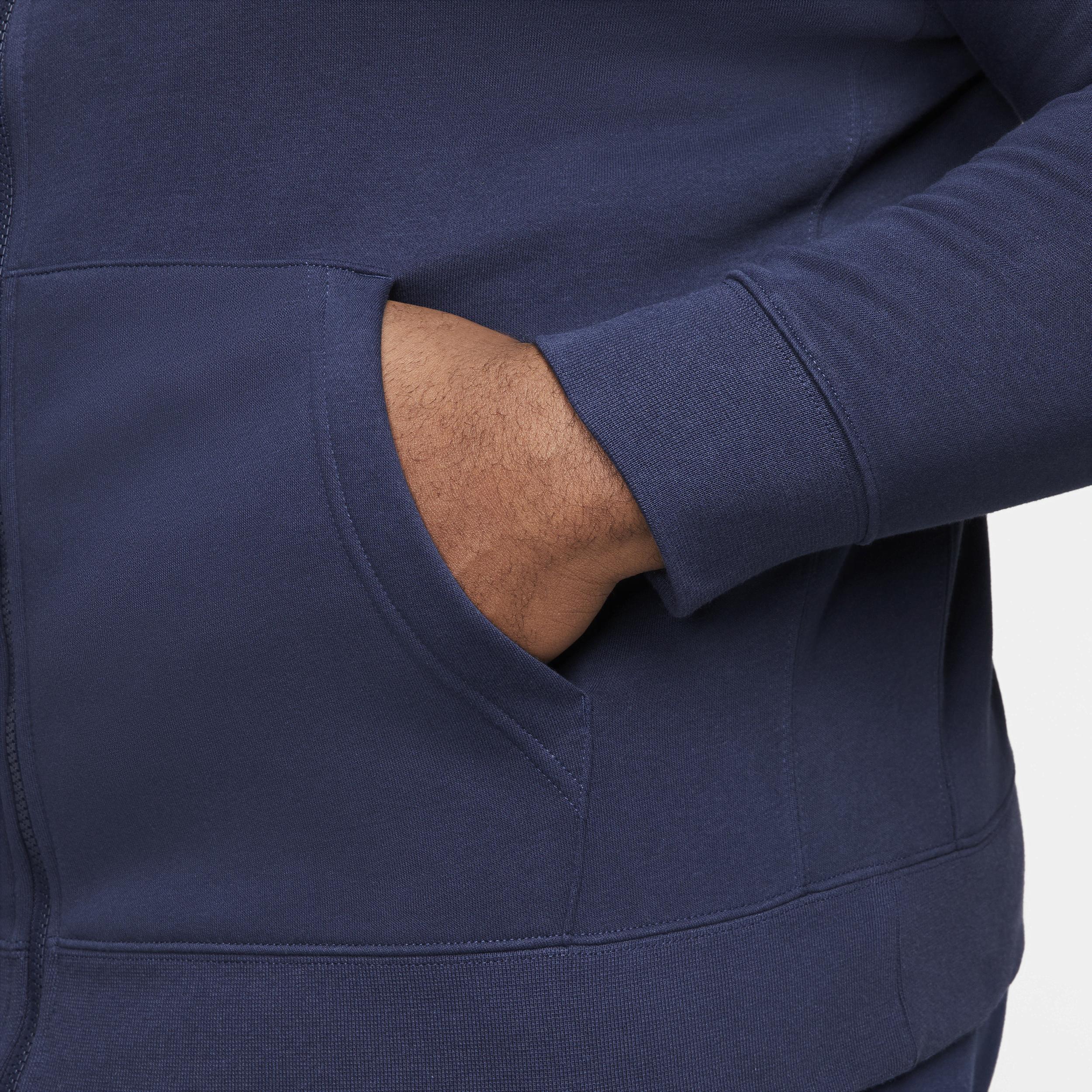 Mens Nike Sportswear Club Fleece Full-Zip Hoodie | BV2645-010 Product Image