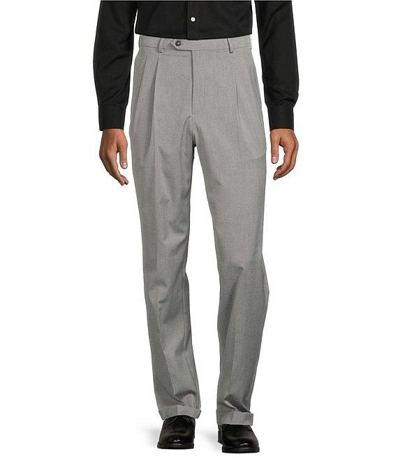 Roundtree & Yorke travelSMART Classic Fit Herringbone Ultimate Comfort Dress Pants Product Image