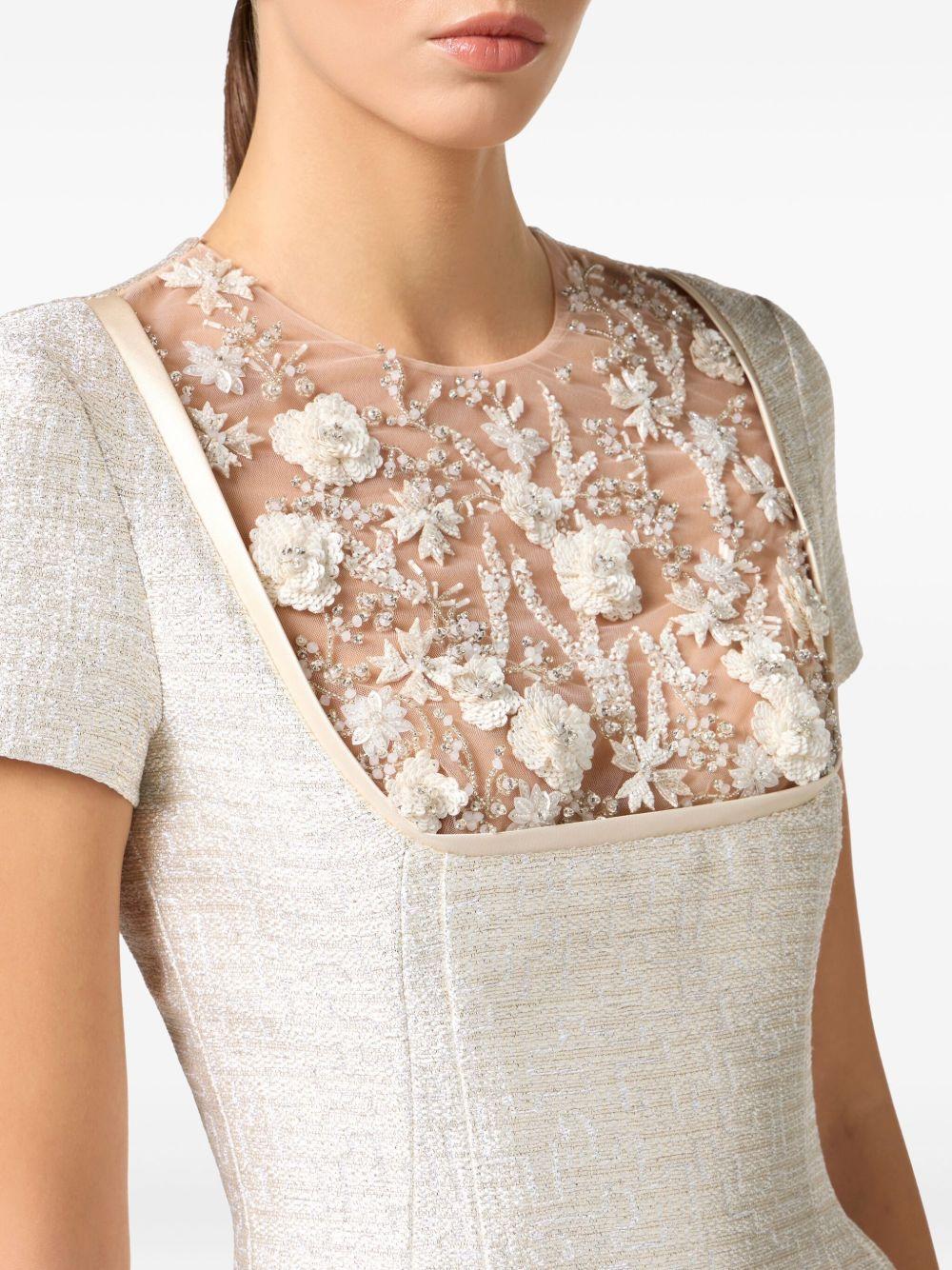 floral-beaded minidress Product Image