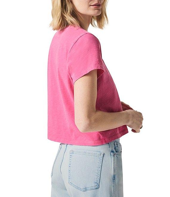 Splendid Louisa Knit Crew Neck Short Sleeve Shirt Product Image