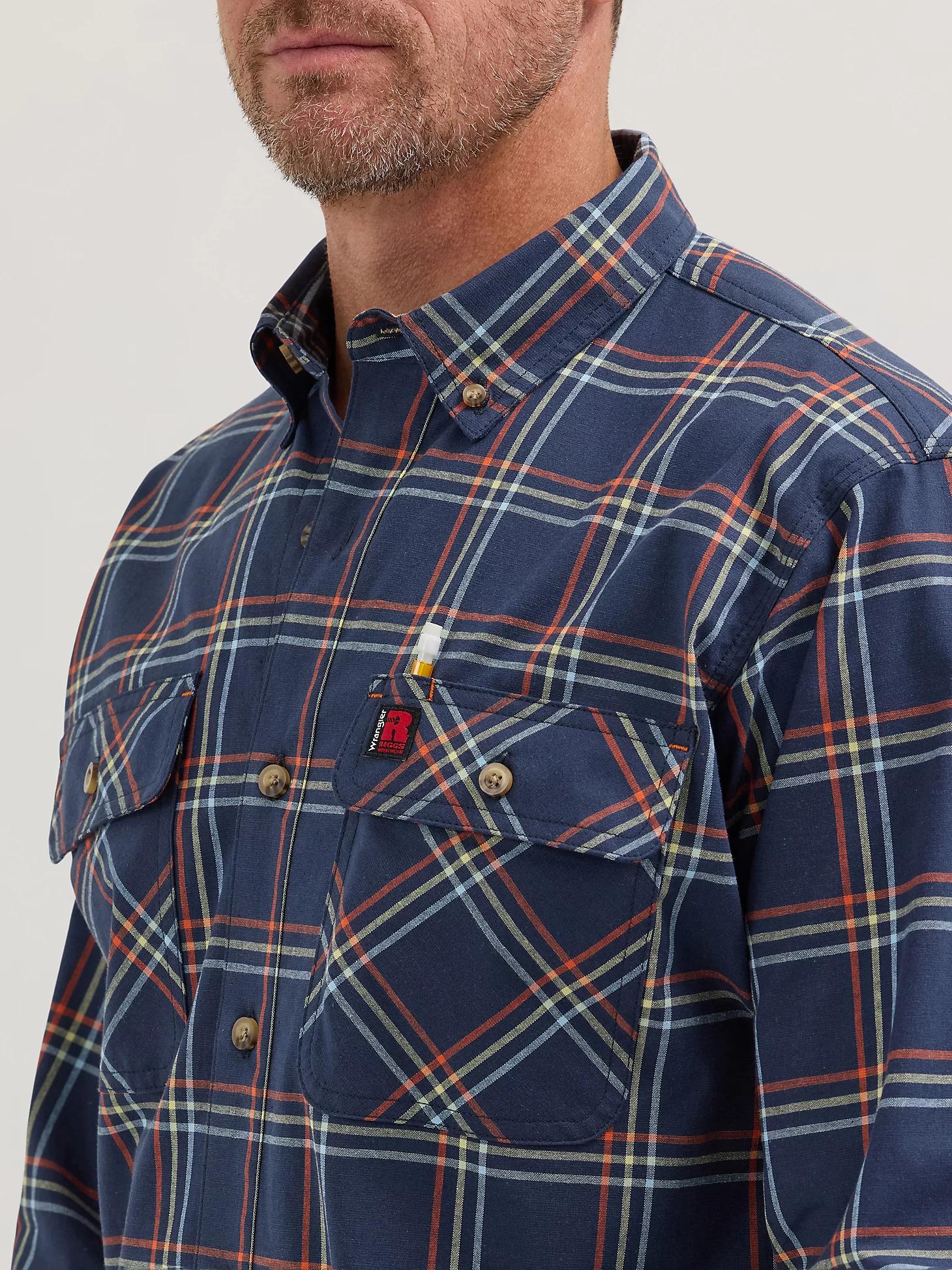 Wrangler® RIGGS Workwear® Long Sleeve Foreman Plaid Work Shirt | Men's SHIRTS | Wrangler® Product Image