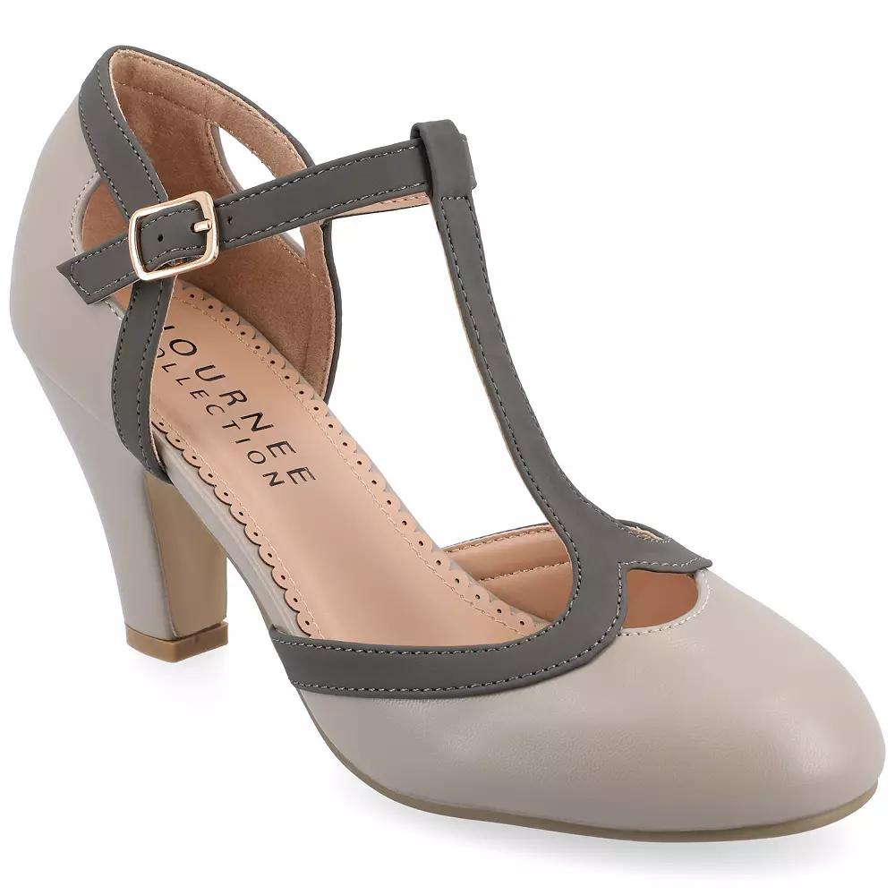 Journee Olina Women's Mary Jane Heels,  Product Image