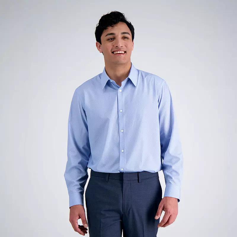 Men's Haggar® Smart Wash Classic Fit Patterned Dress Shirt,  Product Image