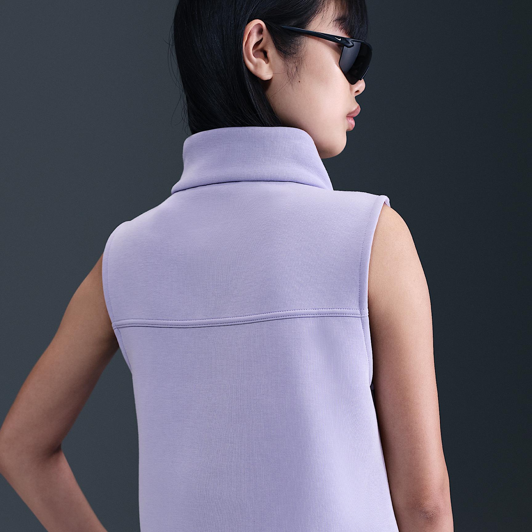 Womens Nike Sportswear Tech Fleece Full-Zip Vest | HJ1378-010 Product Image