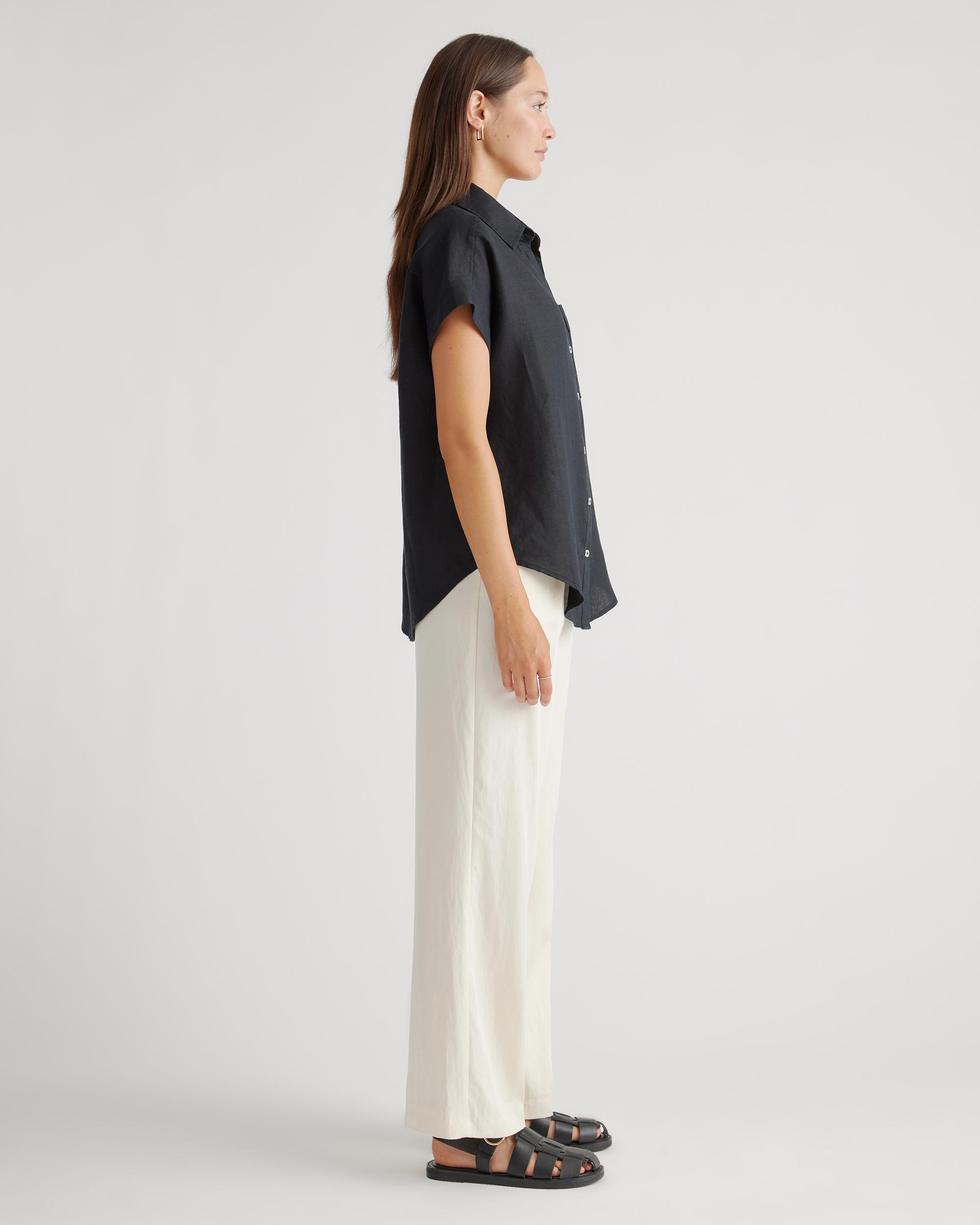 Quince | Women's 100% European Linen Camp Shirt Size XS Product Image