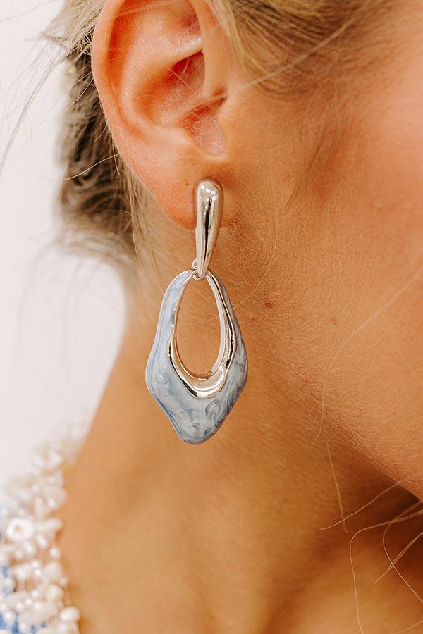 Kind Smile Earrings in Blue Product Image