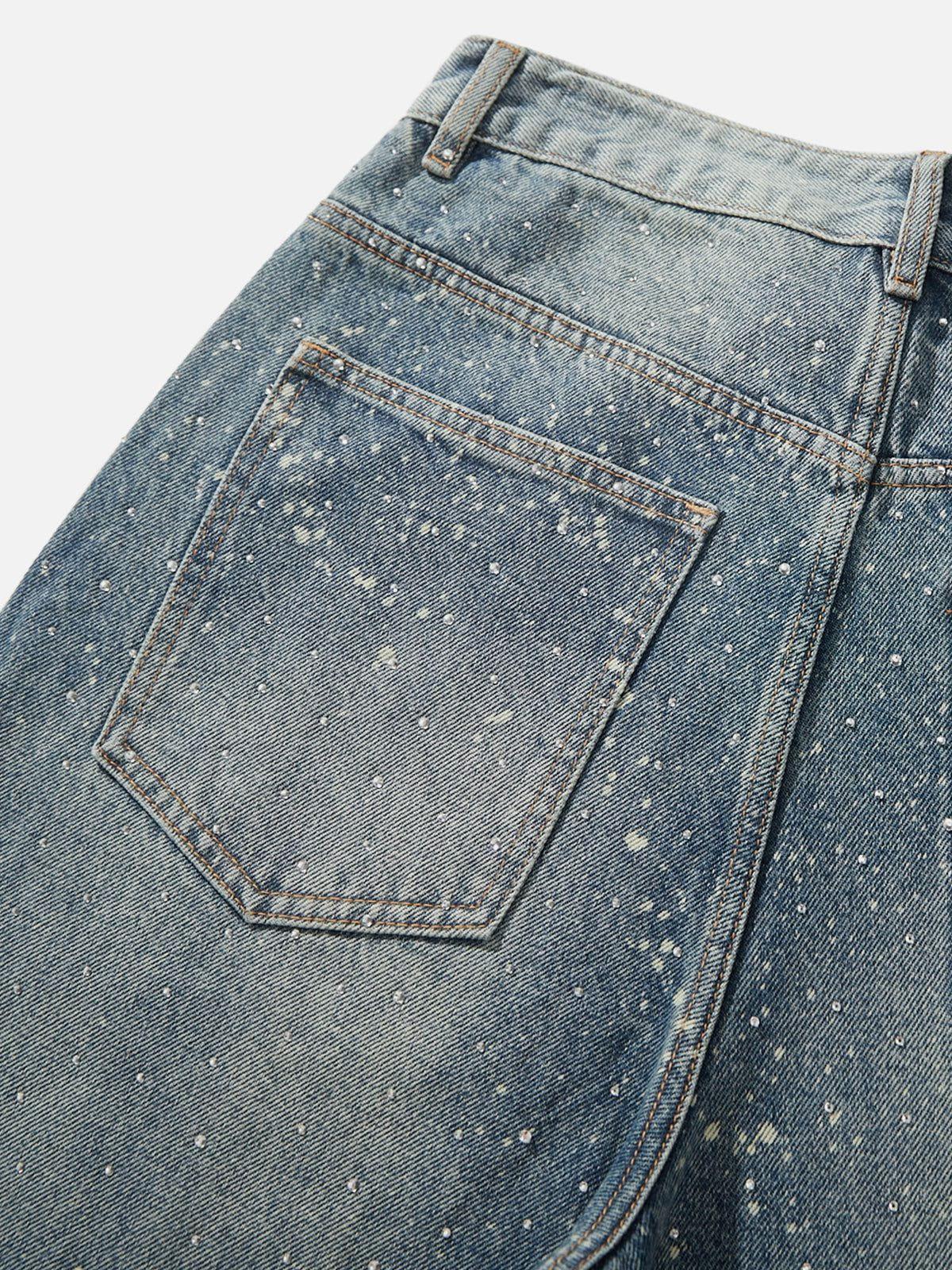 Aelfric Eden Rhinestone Baggy Jeans Product Image
