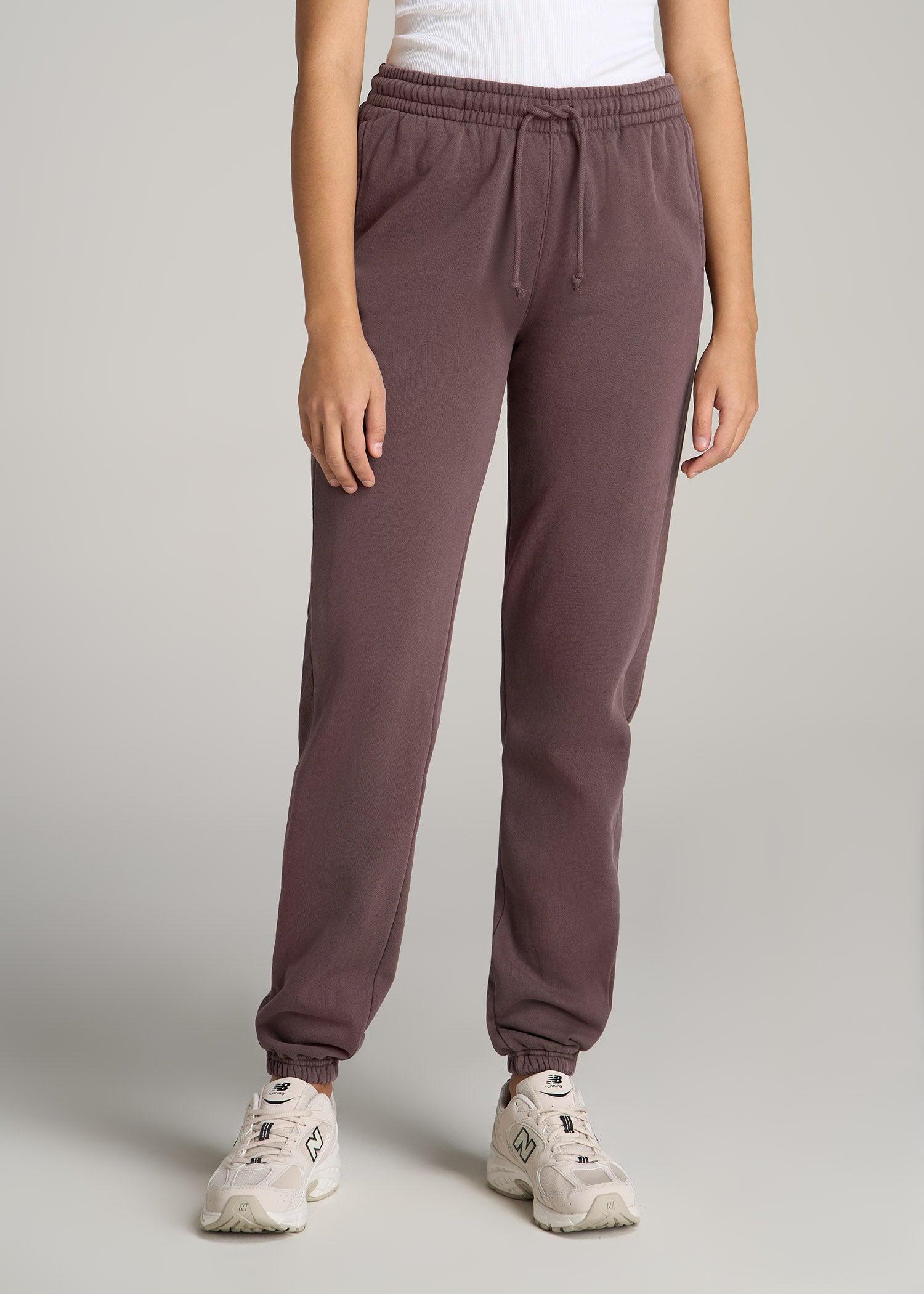 Wearever Fleece Regular Fit Sweatpants for Tall Women in Dusty Merlot Female Product Image