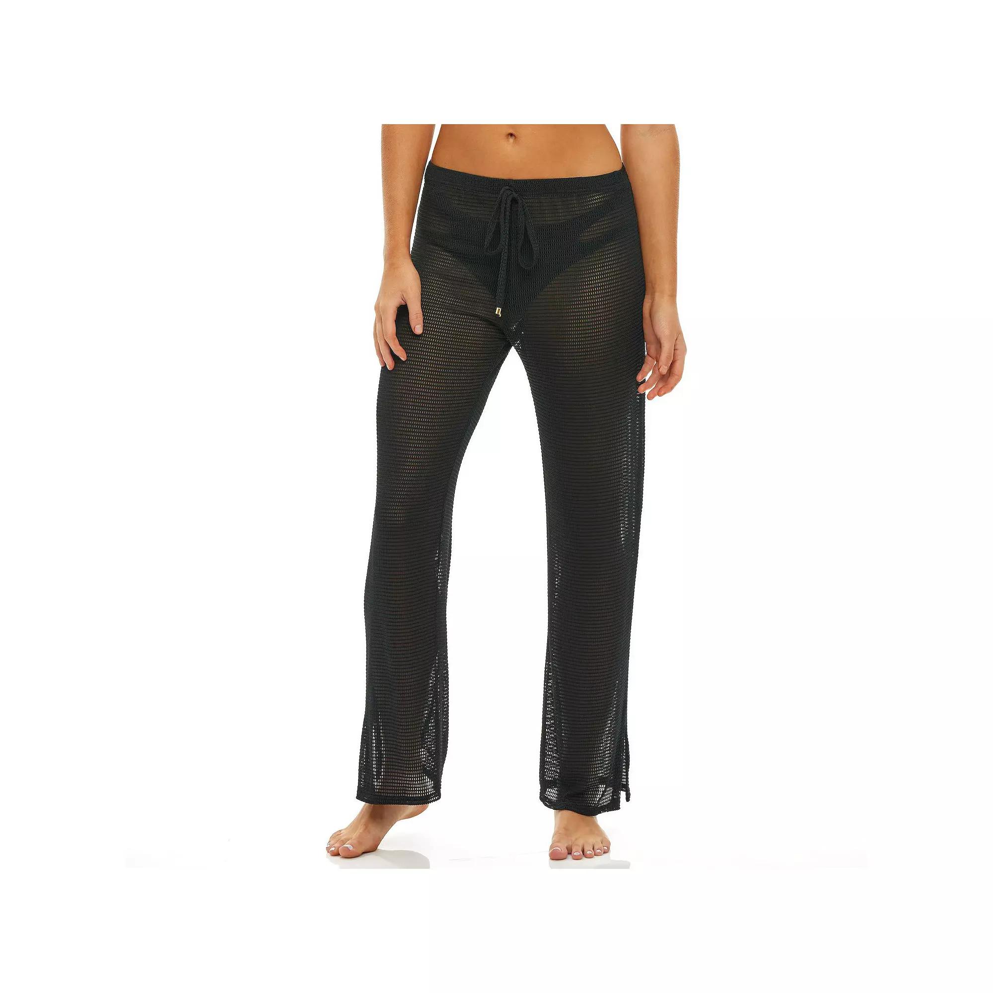 Women's Jordan Taylor Textured Mesh Swim Cover-Up Pants,  Product Image