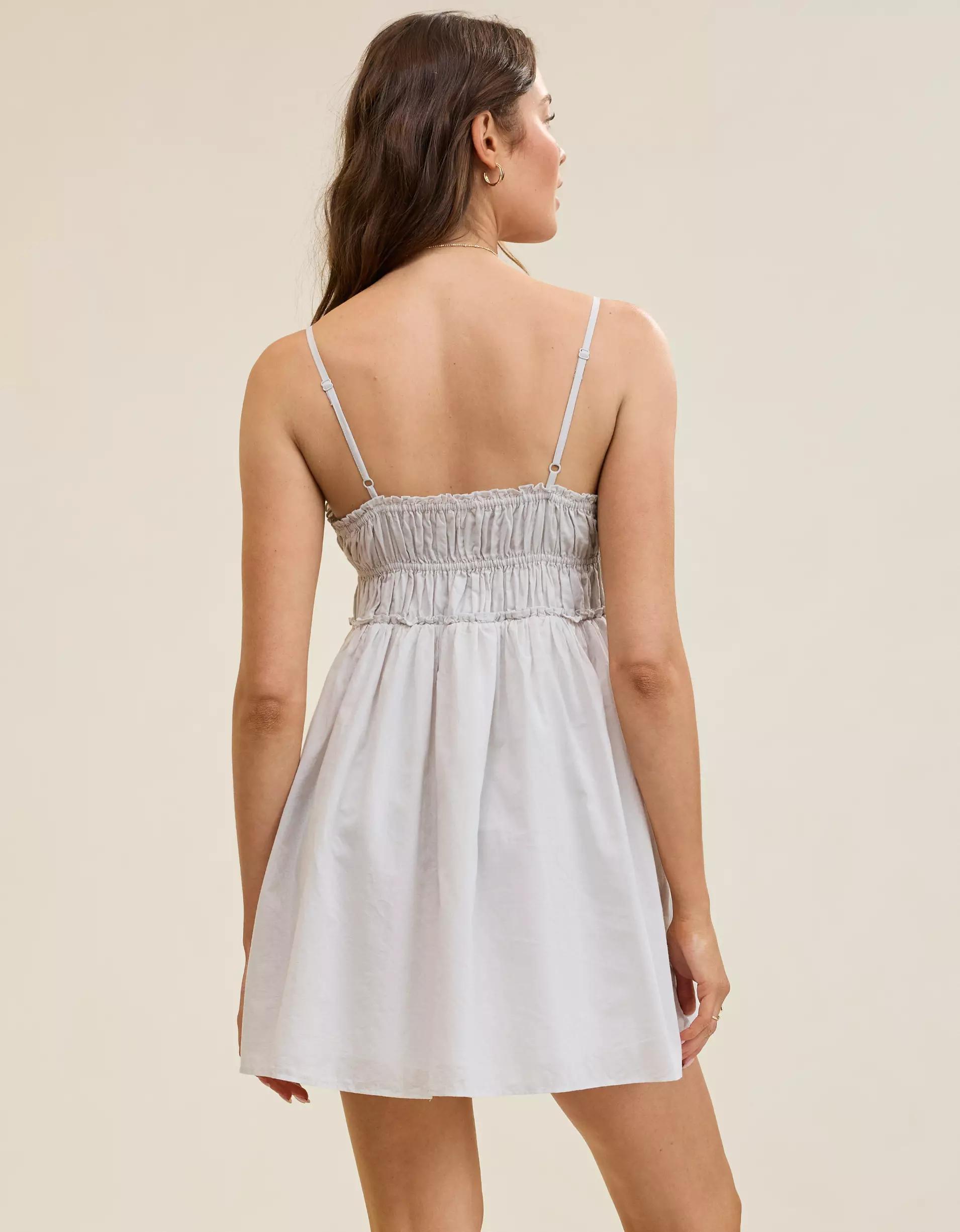 Aerie Tie Front Mini Dress Product Image