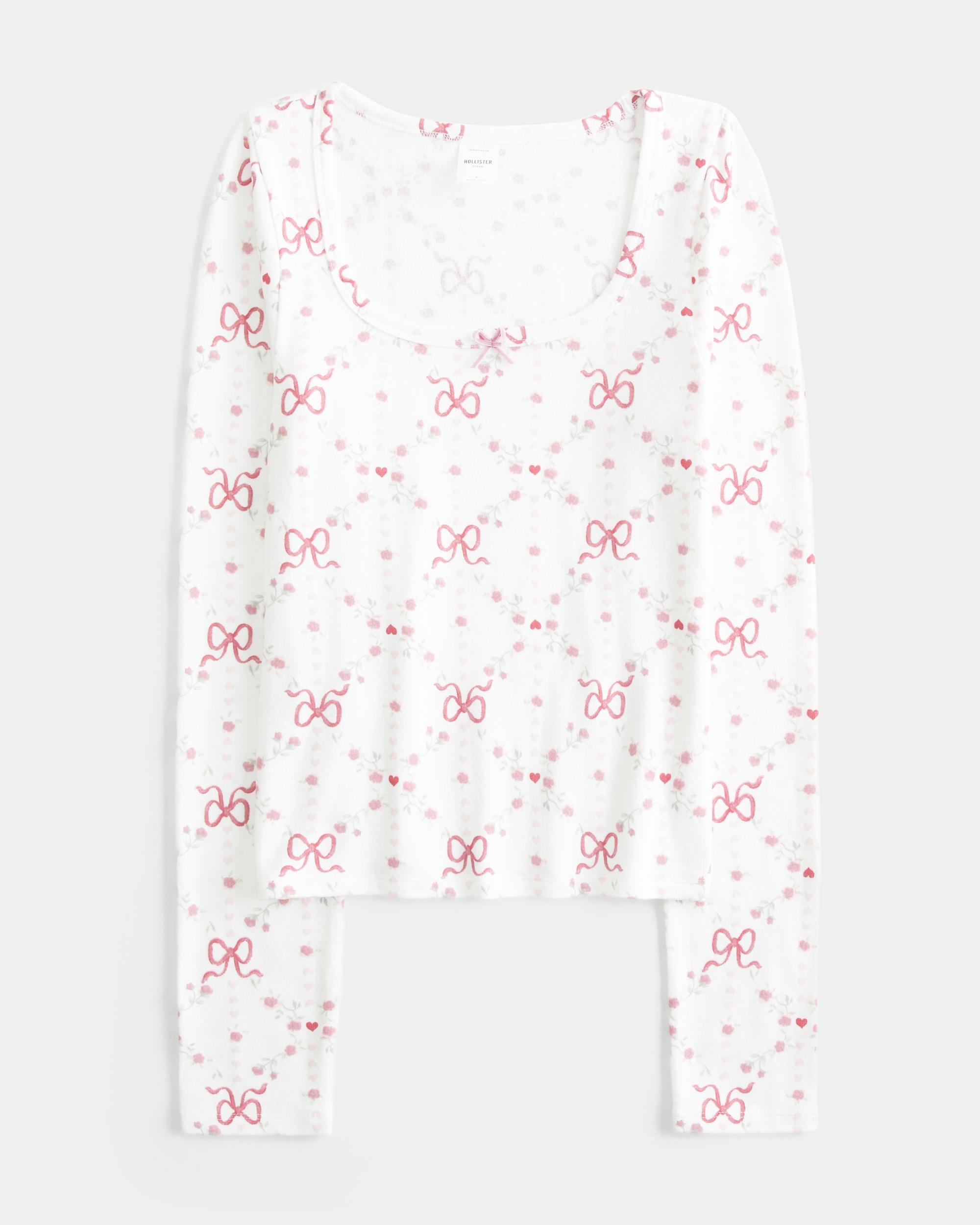 Cozy Long-Sleeve Scoop Top Product Image