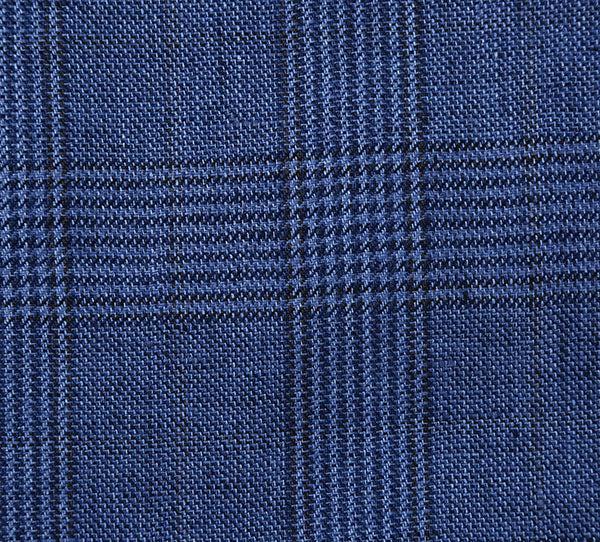 (42S) Slim Fit Blazer Summer Blue Linen Sport Coat Product Image