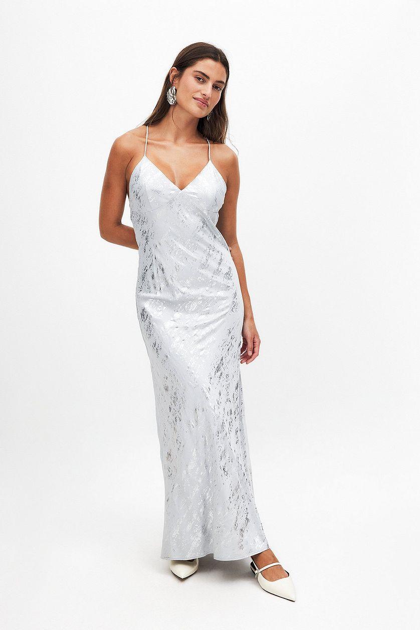 Satin Slip Dress Red Product Image