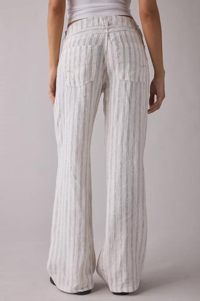 BDG Kayla Pinstripe Linen Low-Rise Pant Product Image