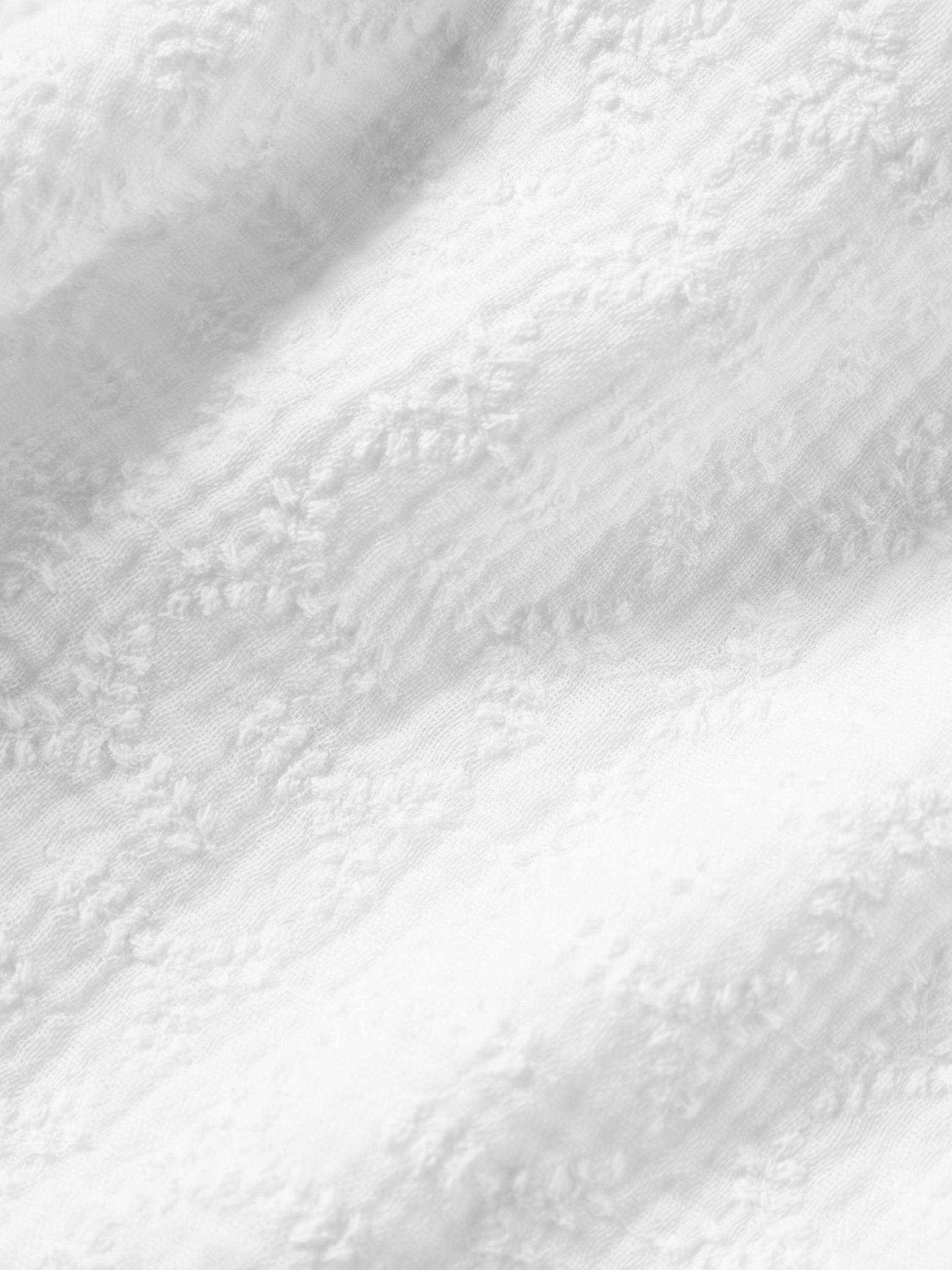 Universal Works Square Pocket Shirt in White Bobble Cotton Product Image