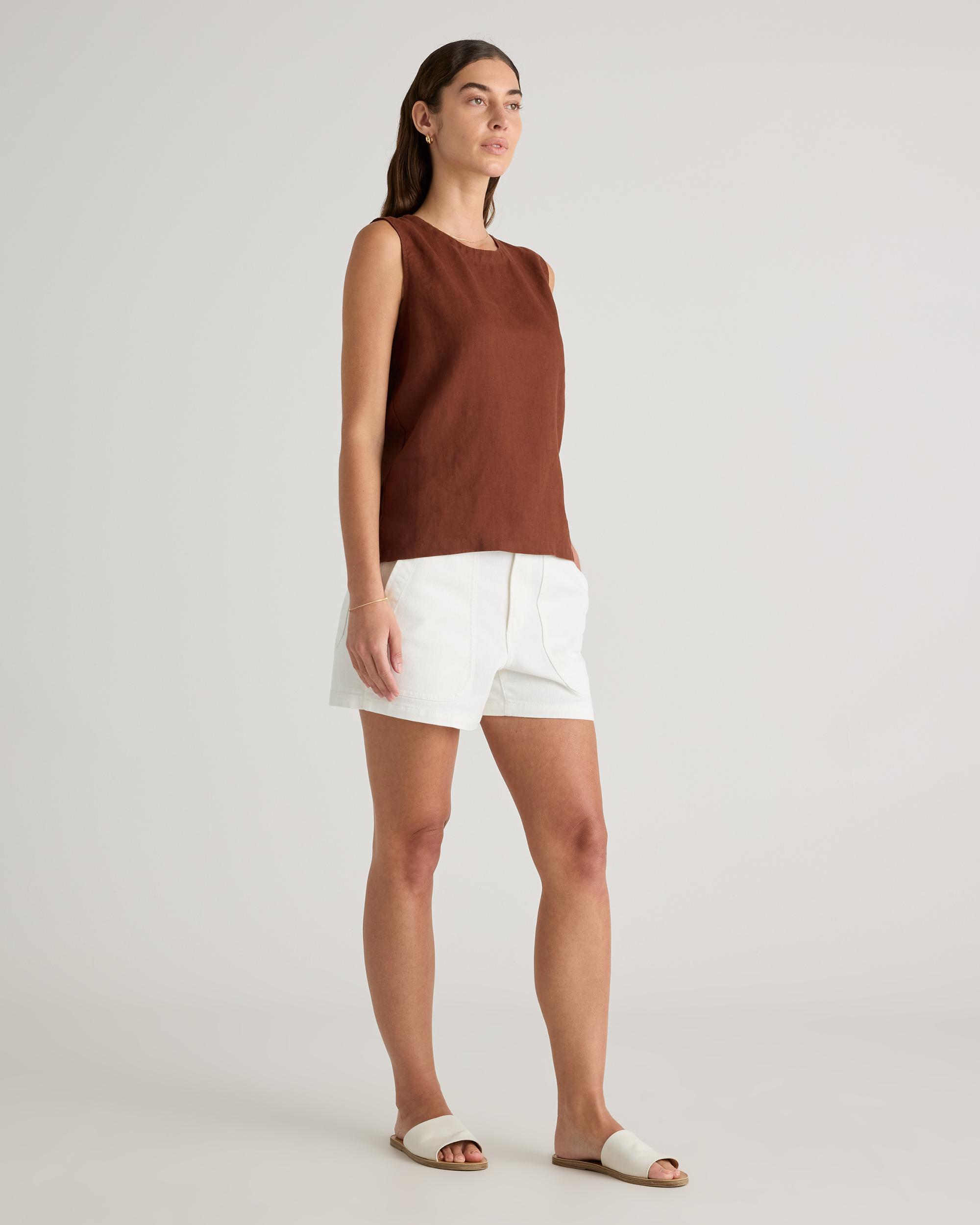 Quince | Women's Organic Stretch Cotton Twill Utility Shorts Organic Cotton Product Image