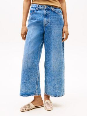 Medium Wash High-Rise Wide Leg Jean Product Image