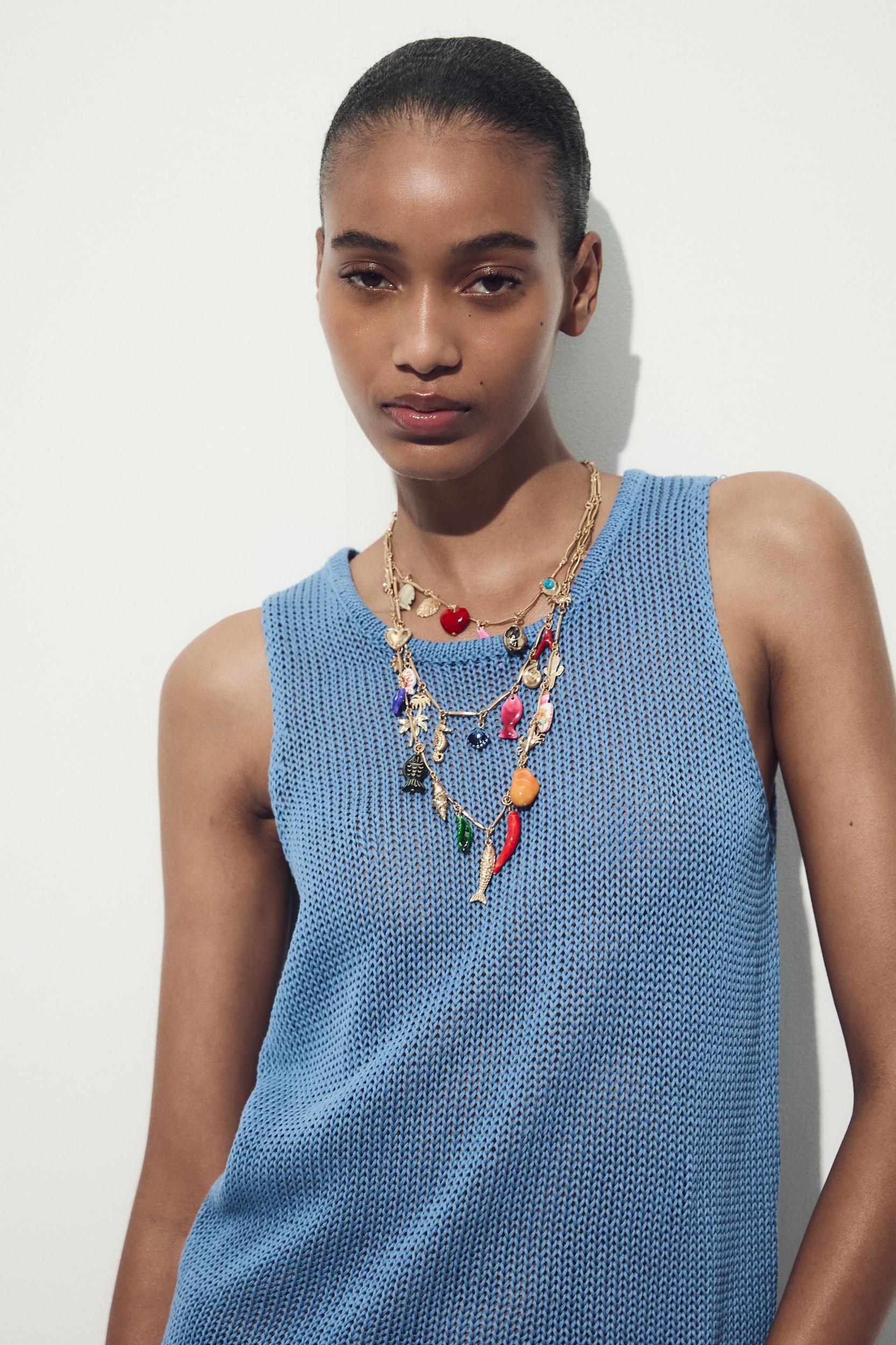 3 PACK OF METAL CHARM NECKLACES Product Image