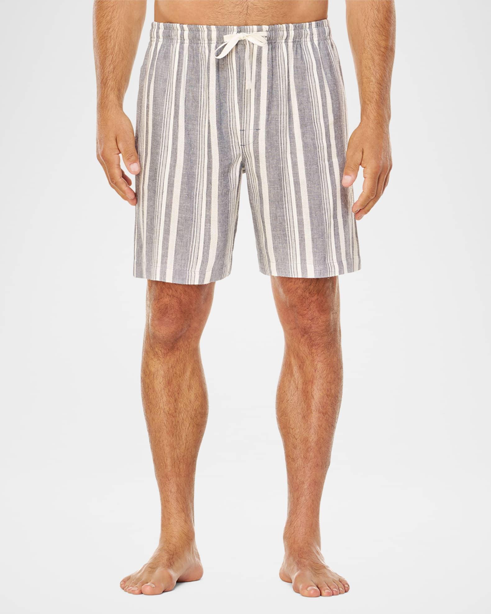 Men's Summer Woven Stripe Lounge Shorts Product Image