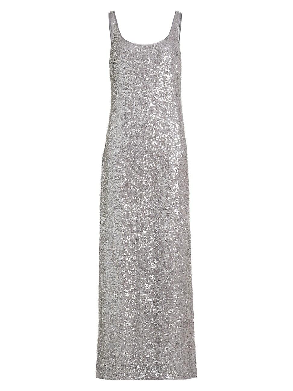 Womens Ishani Sequined Maxi Dress Product Image