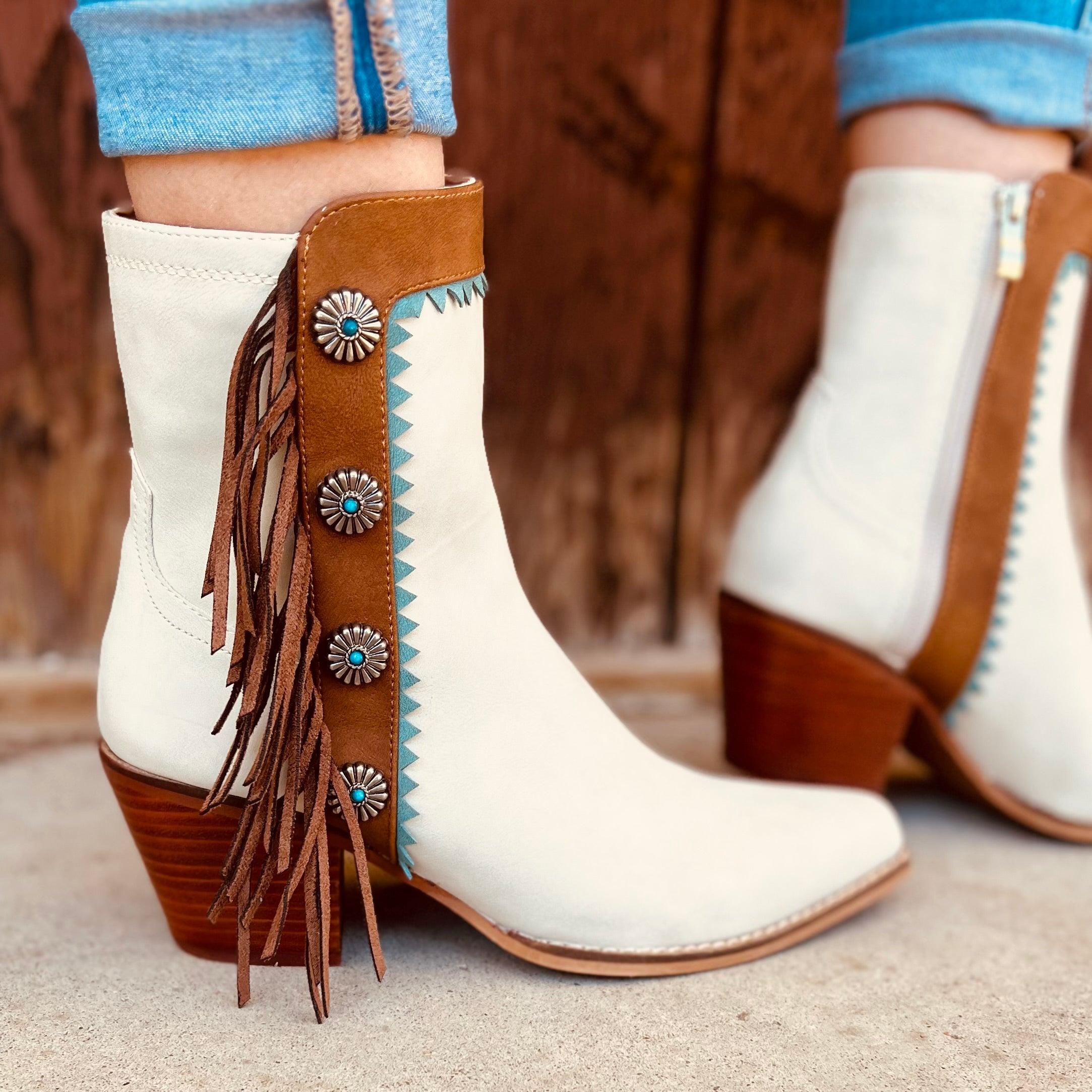 Gizelle Fringe Boots Product Image