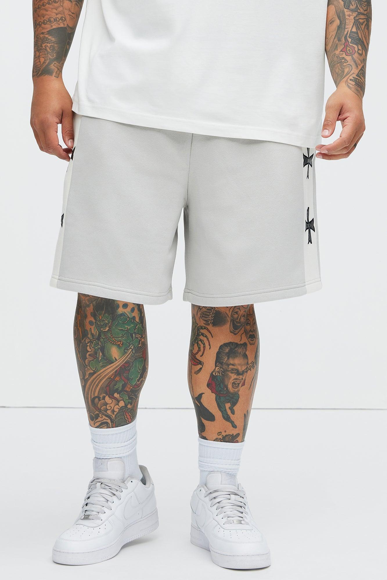 Tyson Desmond Sweat Shorts - Grey/combo Product Image