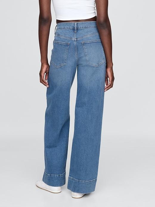 High Rise Stride Wide-Leg Jeans Product Image
