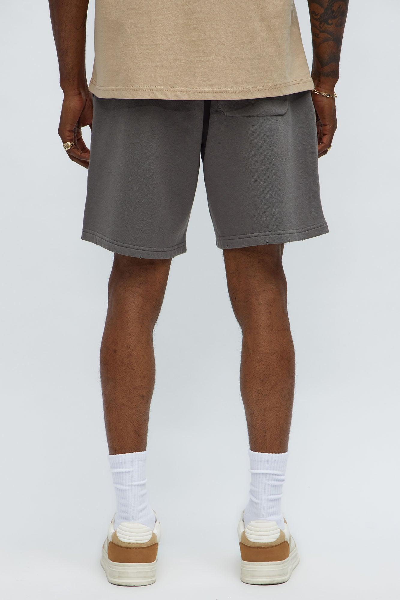 Tyson Dont Fade Relaxed Shorts - Grey Male Product Image
