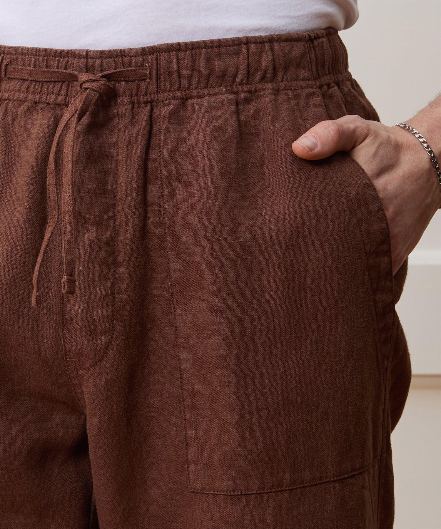 Straight Fit Linen Beach Pant Product Image