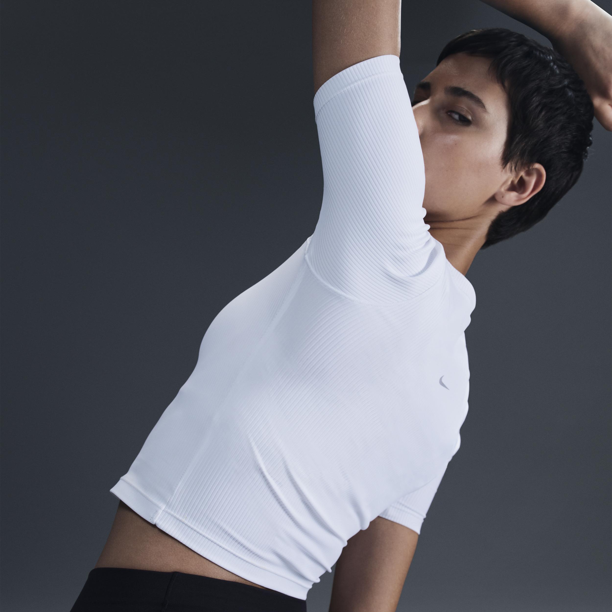 Nike Women's Zenvy Rib Dri-FIT Short-Sleeve Top Product Image