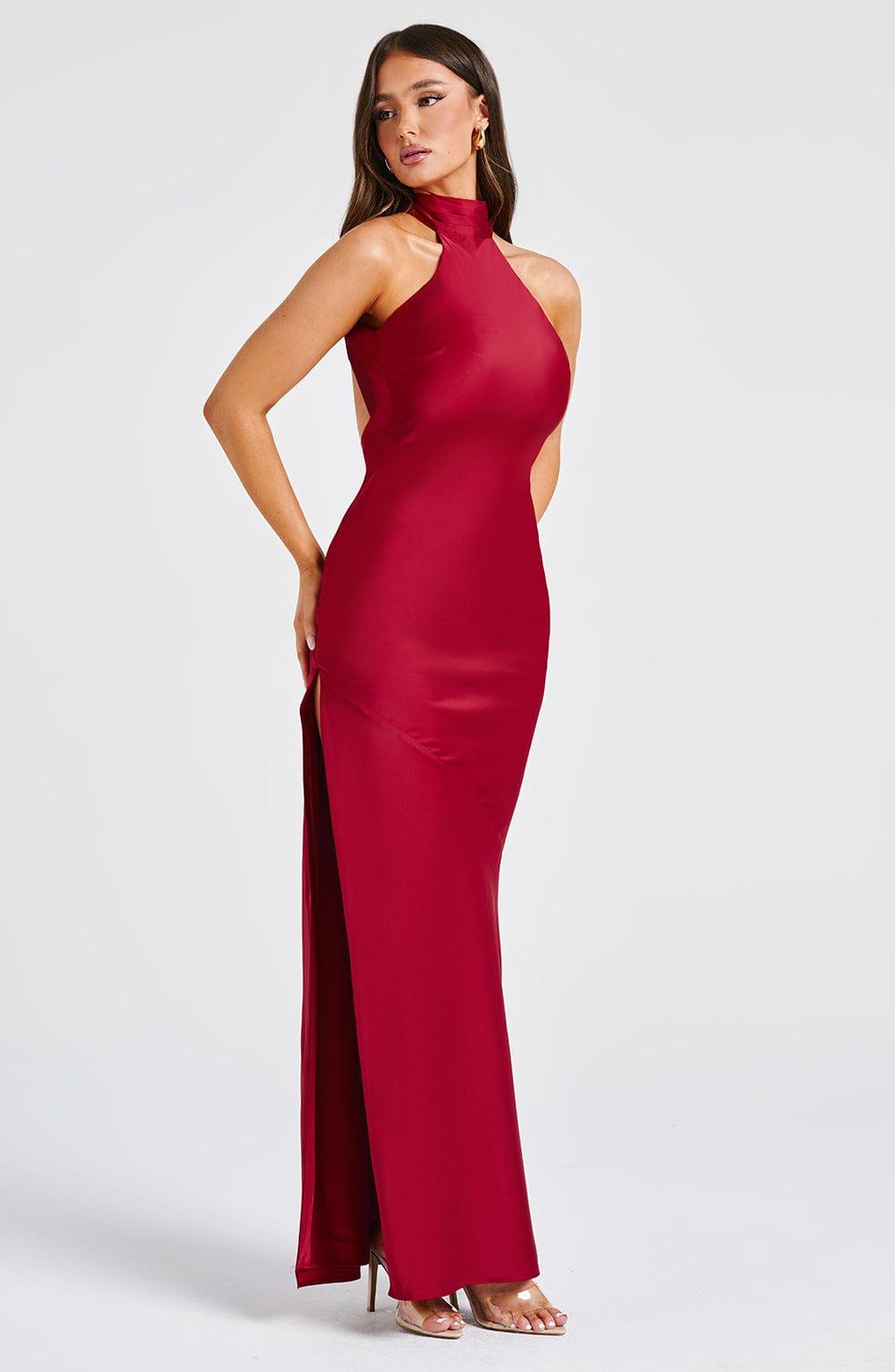 Etta Maxi Dress - Wine Product Image