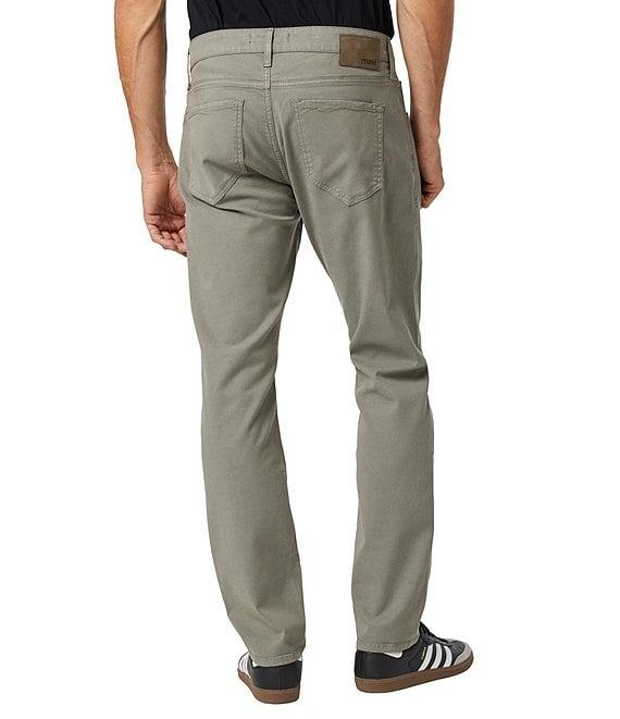Mavi Marcus Pewter Luxe Twill Slim Straight Leg Pants Product Image