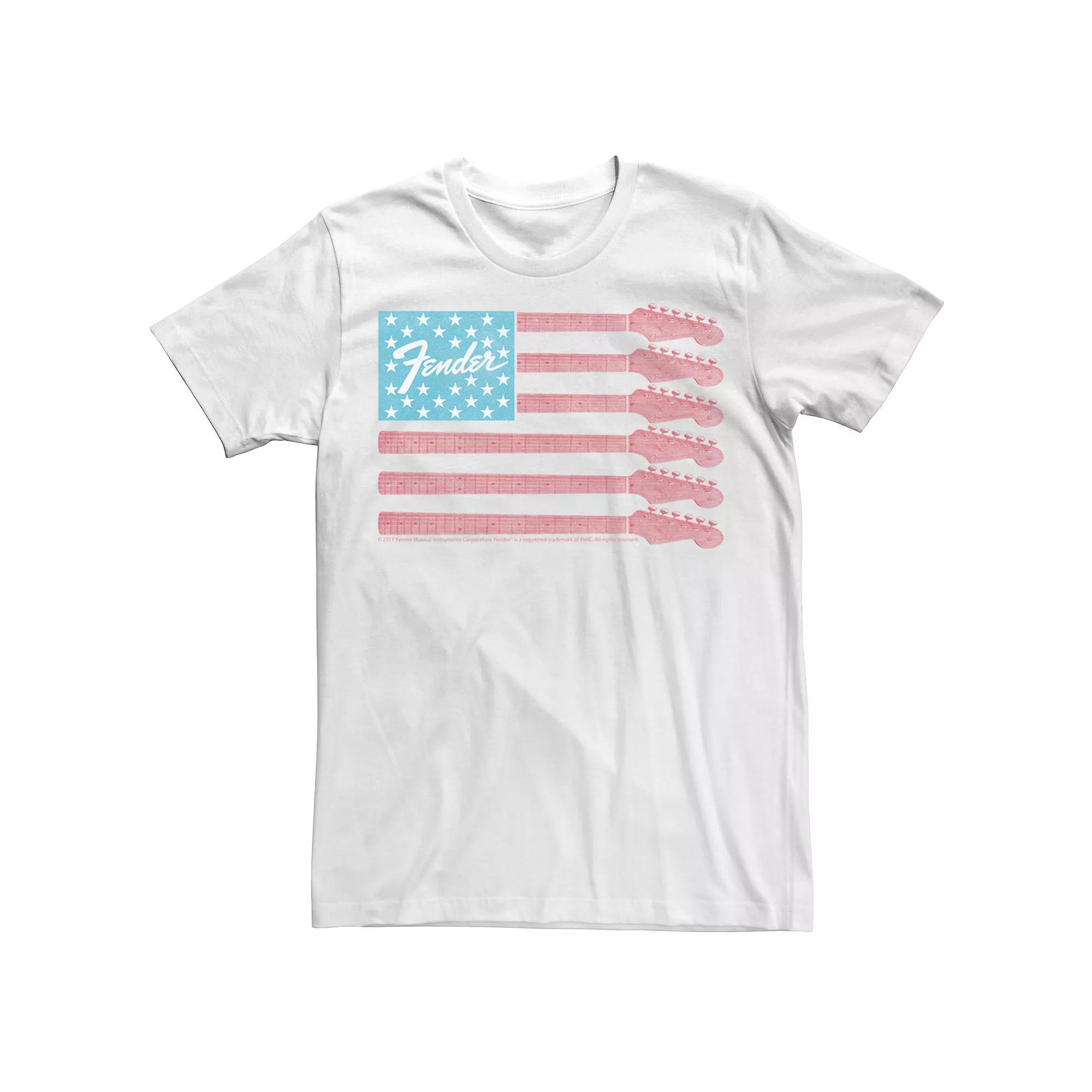 Men's Fender Guitar Flag Americana Rock Tee,  Product Image