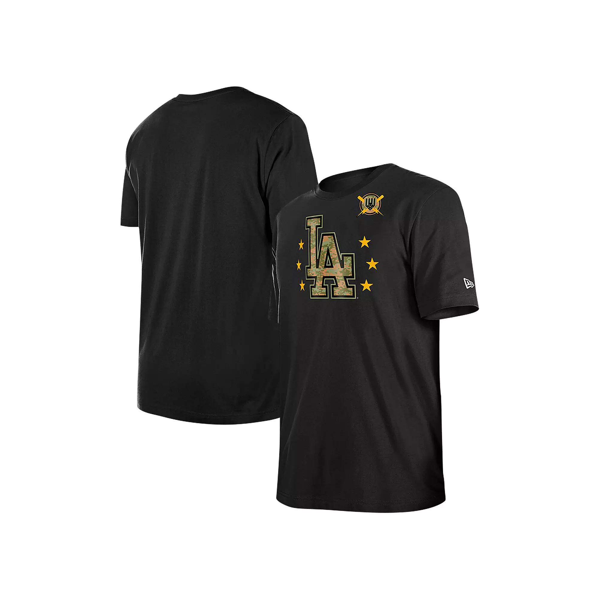 Men's New Era Black Los Angeles Dodgers 2024 Armed Forces Day T-Shirt,  Product Image