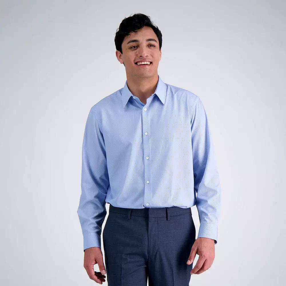 Men's Haggar® Smart Wash Classic Fit Patterned Dress Shirt,  Product Image