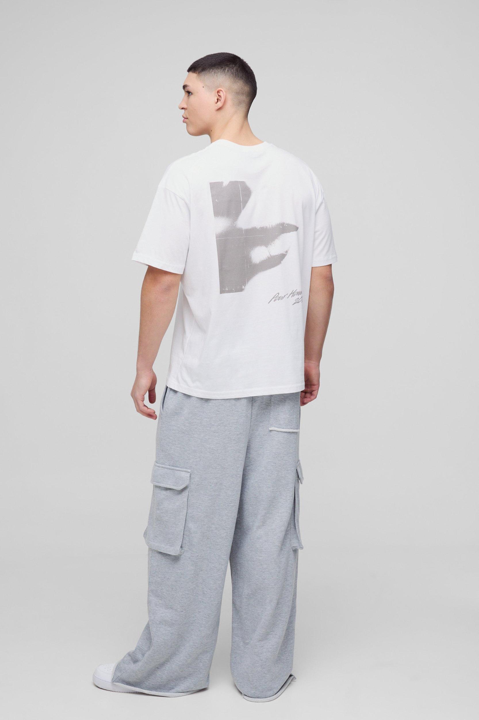 Oversized Abstract Box Graphic T-Shirt | boohooMAN USA Product Image