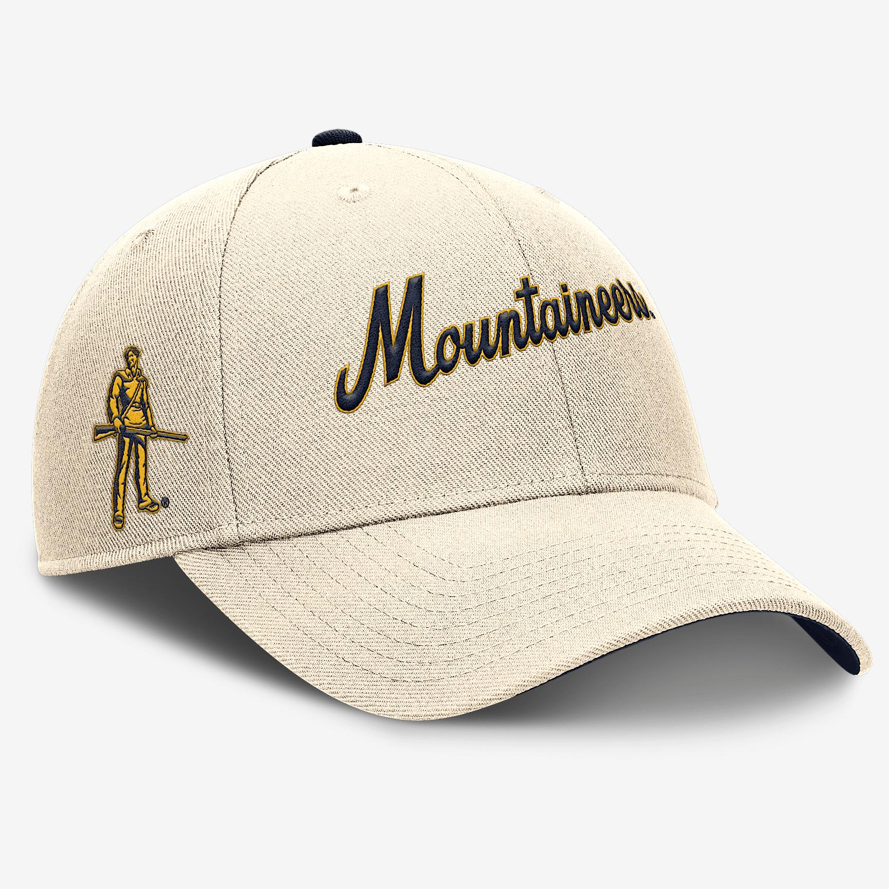 West Virginia Mountaineers Primetime Rise Nike Men's College Adjustable Hat Product Image