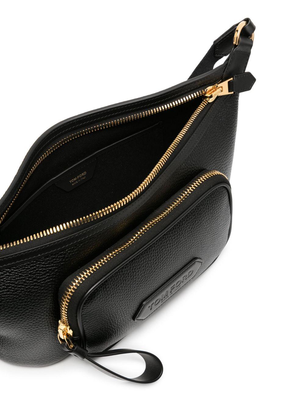 logo-appliqué leather belt bag Product Image