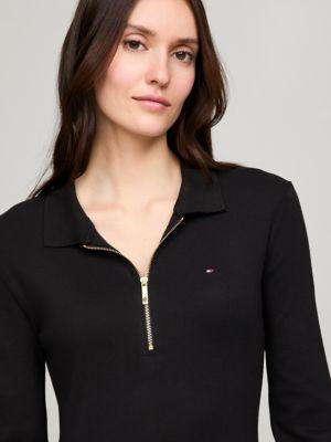 Long-Sleeve Zip Slim Fit Polo Product Image