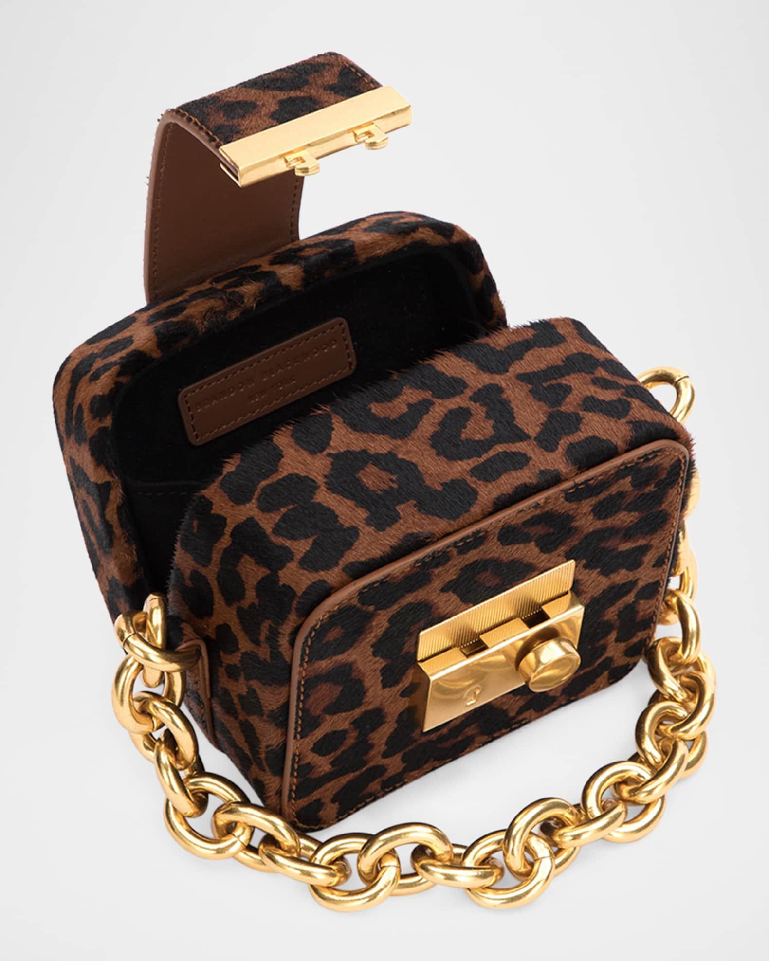Marlo Leopard-Print Calf Hair Top-Handle Bag Product Image