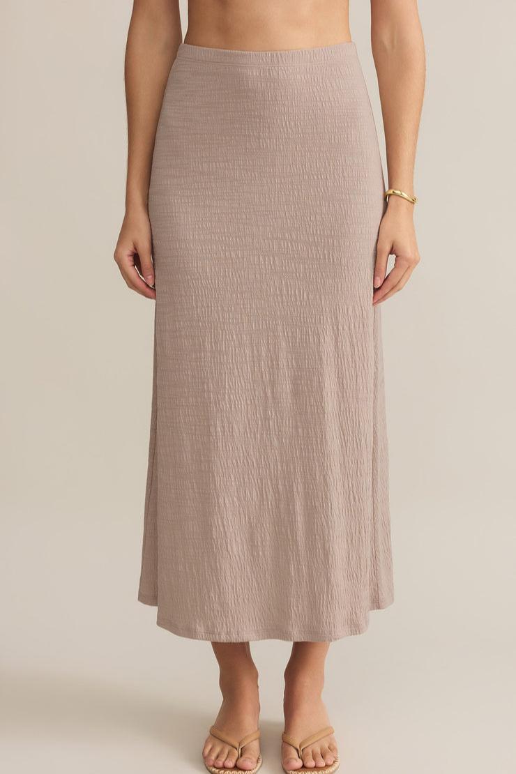 Delavine Textured Midi Skirt Product Image