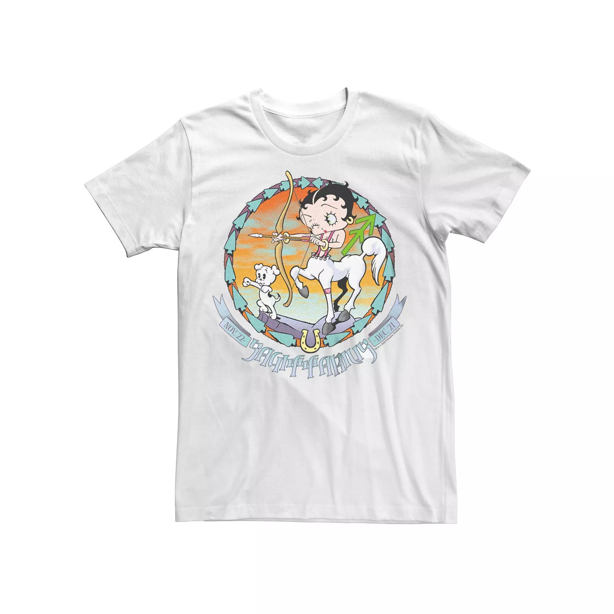 Men's Betty Boop Sagittarius Horoscope Tee,  Product Image