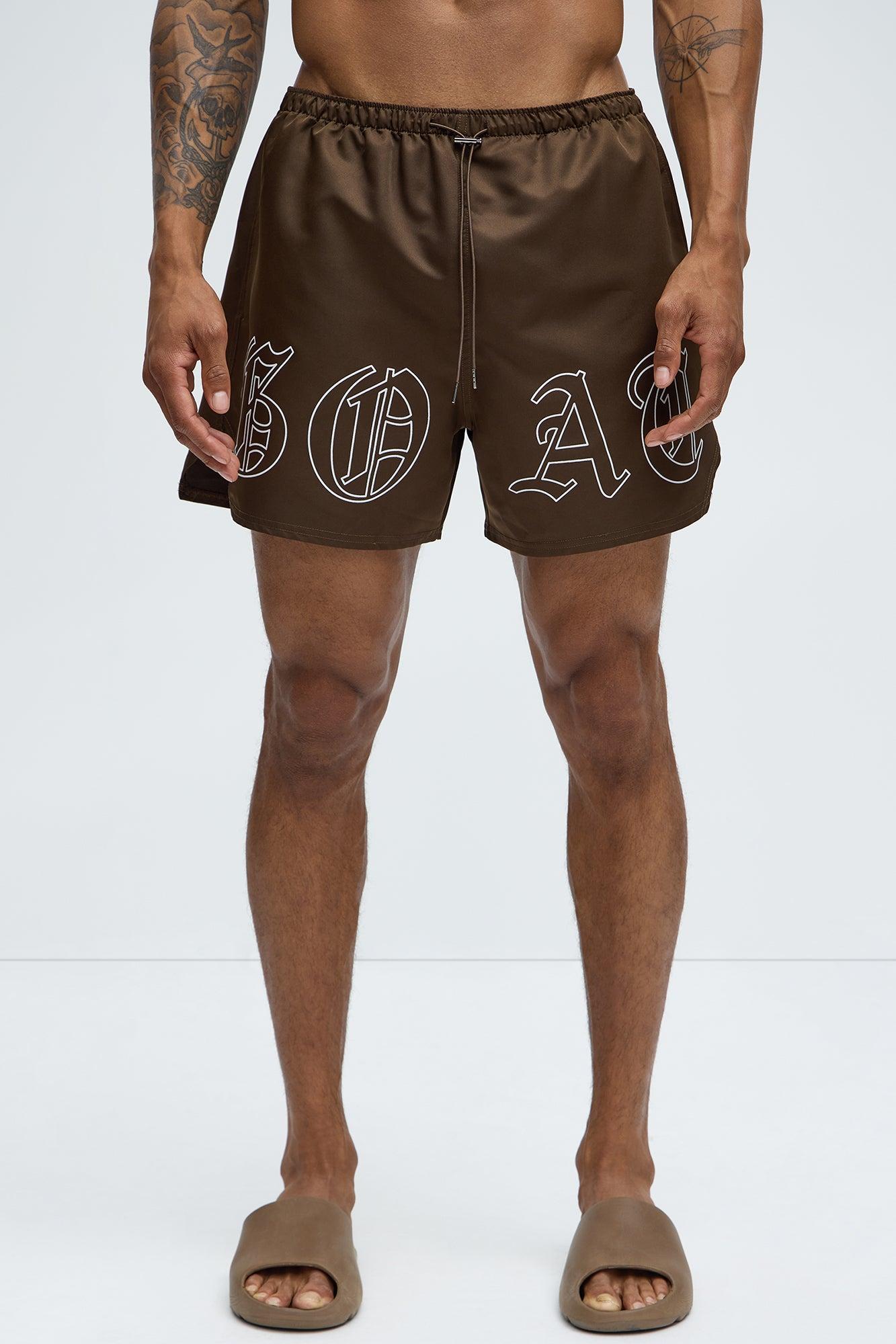 The Only GOAT Swim Mid Trunk - Brown Product Image