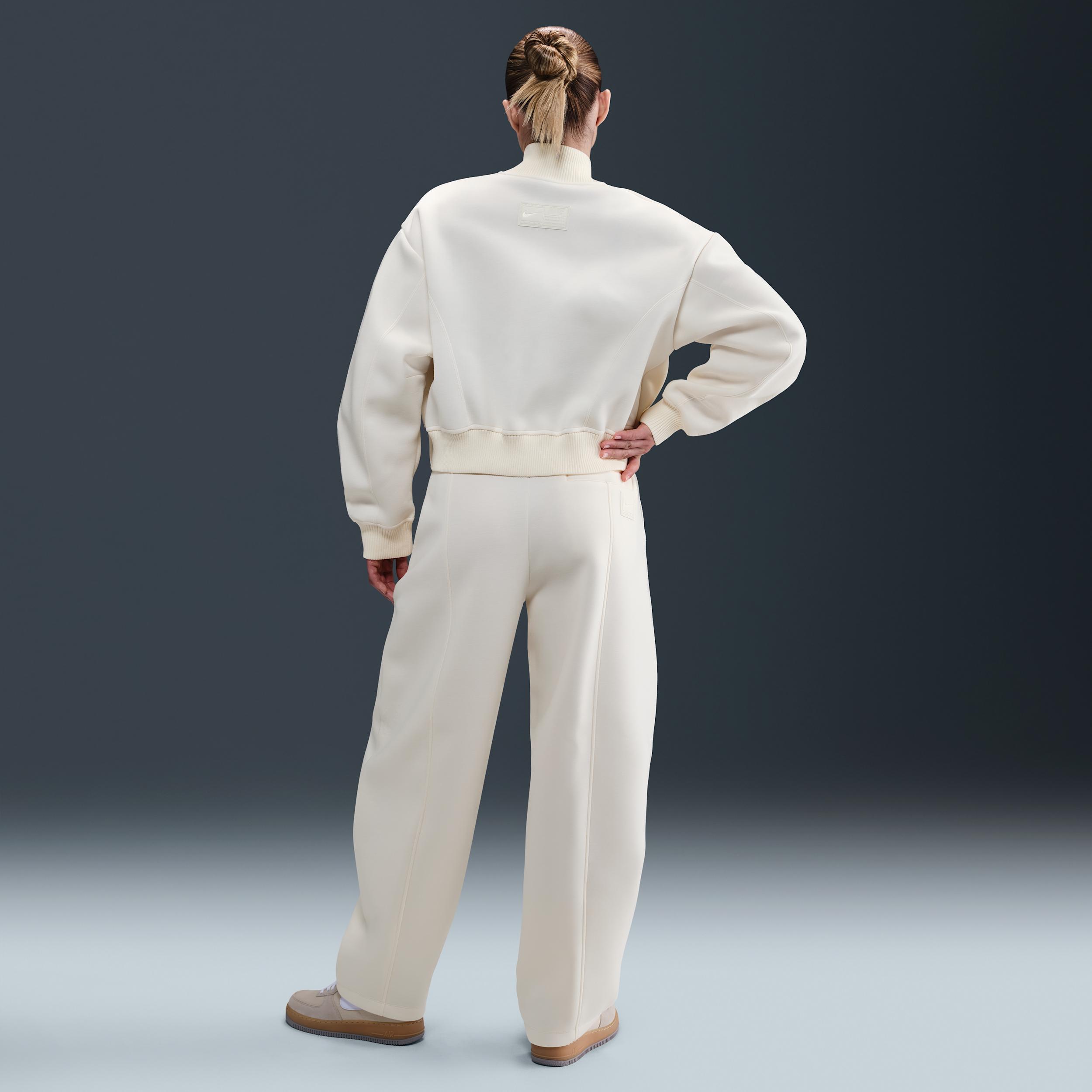 Womens Nike Sportswear Modern Fleece Oversize Destroyer Jacket | IB2679-133 Product Image