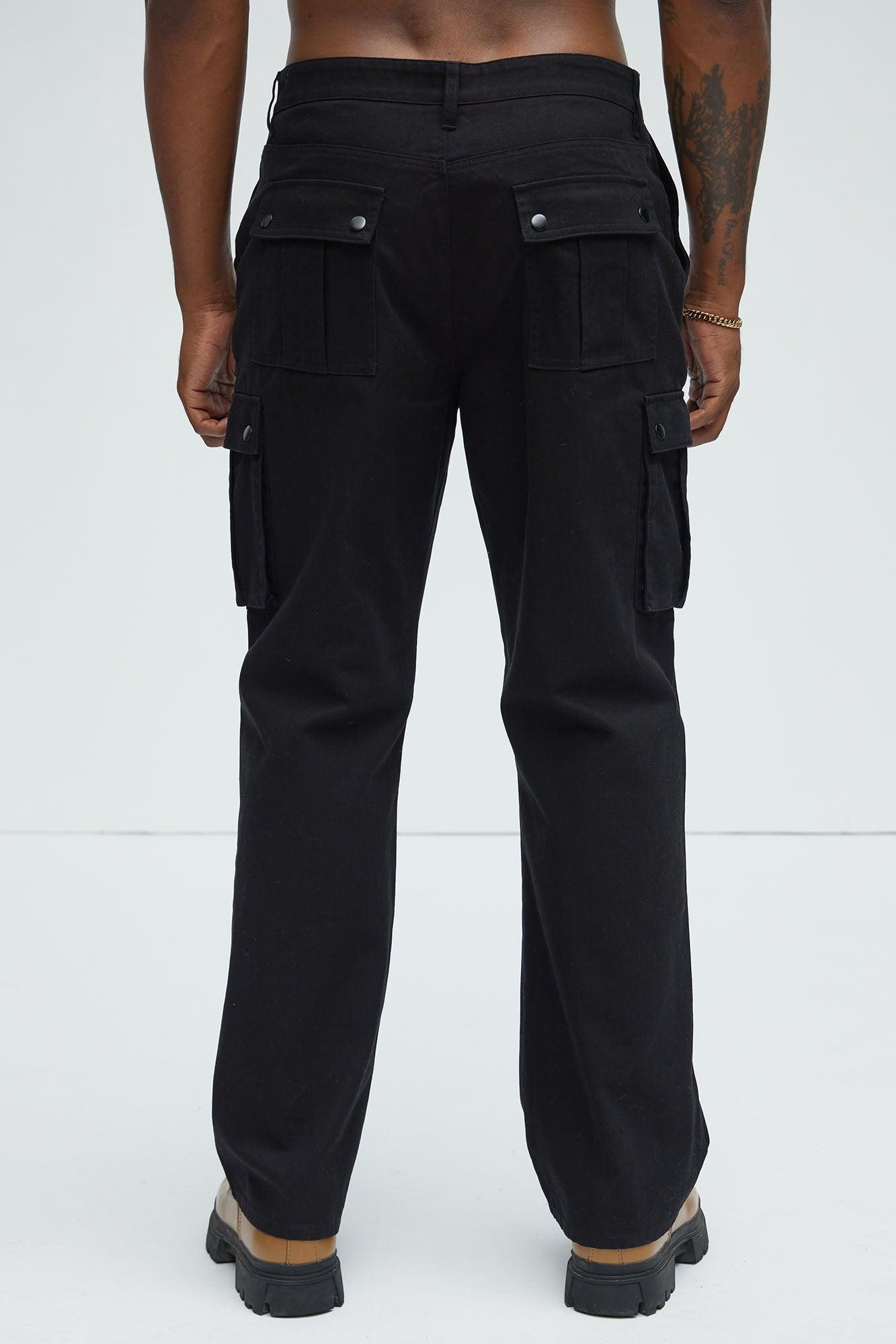 Berry Straight Cargo Pants - Black Product Image
